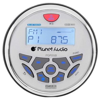 Imagem de Receptor de Áudio Marinho Planet Audio PGR35B com Bluetooth - Estéreo