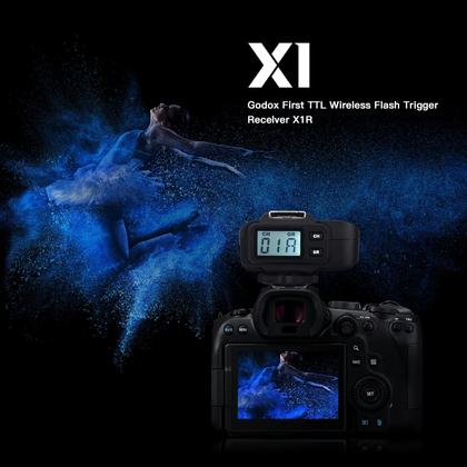 Imagem de Receptor de gatilho de flash sem fio Godox X1R-C para Canon