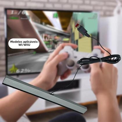 Imagem de Receptor De Sensor De Movimento Com Fio Para Nintendo Wii E Wii U Com Cabo De Extensão Para Controle