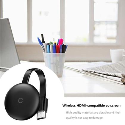 Imagem de Receptor de tela sem fio G12 WiFi compatível com HDMI preto