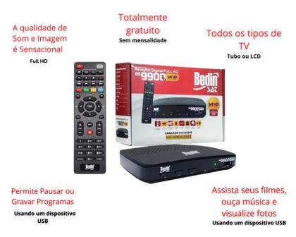 Imagem de Receptor Digital nova parabólica HDMI TV tubo Banda KU