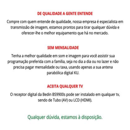Imagem de Receptor Digital nova parabólica HDMI TV tubo Banda KU