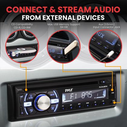 Imagem de Receptor estéreo marinho Pyle PLCD43BTM Bluetooth 300W