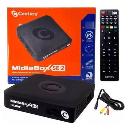 Imagem de Receptor Nova Parabólica, Century Midiabox SE2, Canais HD Sem Mensalidade
