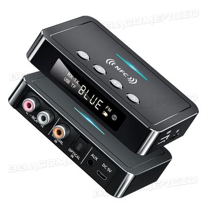 Imagem de Receptor Transmissor De Áudio Spdif Nfc Usb Fm Bluetooth 5.0