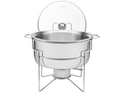 Imagem de Rechaud Banho-maria Tramontina em Aço Inox 7 L com Fogareiro com Alças 61042200