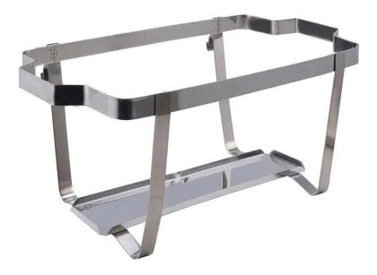 Imagem de Rechaud Duplo Retangular Inox 2 Cubas 1/2 9,5 L A Álcool