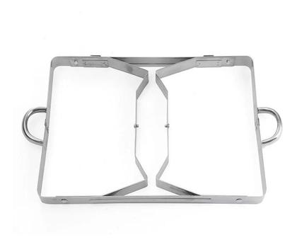 Imagem de Rechaud Duplo Retangular Inox 2 Cubas 1/2 9,5 L A Álcool