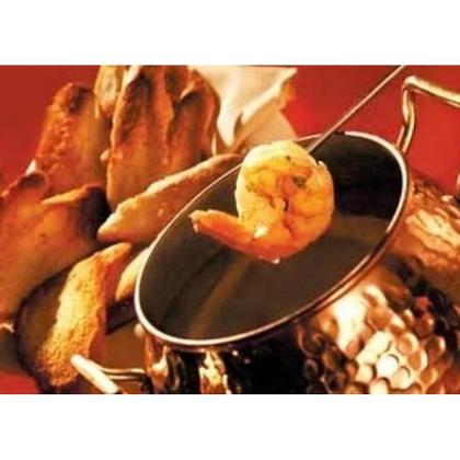 Imagem de Rechaud Fogareiro Em Cobre Fondue Queijo e Chocolate 1900ml