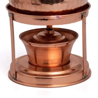 Imagem de Rechaud Fogareiro Em Cobre Fondue Queijo e Chocolate 1900ml