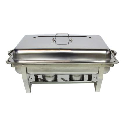 Rechaud Inox 9 Litros 1/3 Panelas Banho Maria 3 Cuba Buffet - JMA Inox Imagem de Rechaud Inox 9 Litros 1/3 Panelas Banho Maria 3 Cuba Buffet