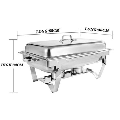 Rechaud Inox 9 Litros 1/3 Panelas Banho Maria 3 Cuba Buffet - JMA Inox Imagem de Rechaud Inox 9 Litros 1/3 Panelas Banho Maria 3 Cuba Buffet