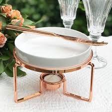 Imagem de Rechaud Queijos Rose Hauskraft Raclete Brie Pimenta Vela