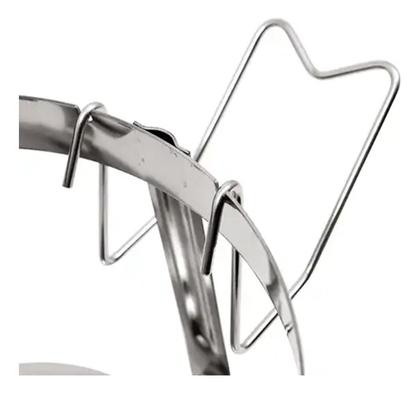 Imagem de Rechaud Redondo 4L Inox com Cuba Comida, Água e Tampa