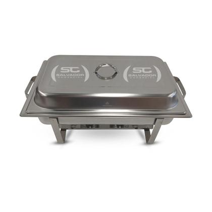 Imagem de Rechaud Retangular Duas Cubas Gn Em Aço Inox Pr-111 - Progás