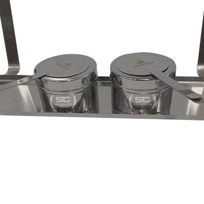 Imagem de Rechaud Retangular Duas Cubas GN em Aço Inox PR-111 - Progás