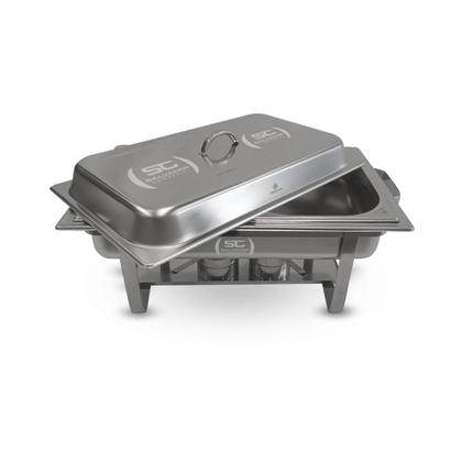 Imagem de Rechaud Retangular Duas Cubas GN em Aço Inox PR-111 - Progás