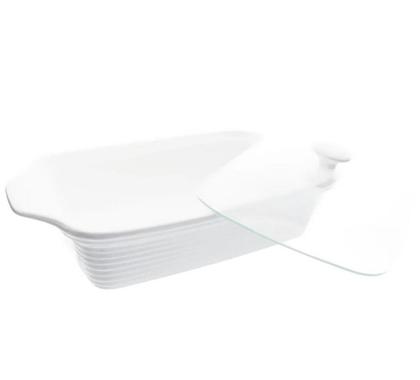 Imagem de Rechaud retangular em cerâmica com queimador 2,8L -