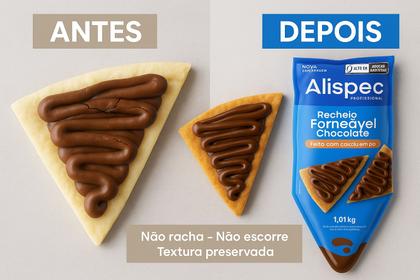 Imagem de RECHEIO ALISPEC 1,01kg FORNEÁVEL CHOCOLATE PROFISSIONAL