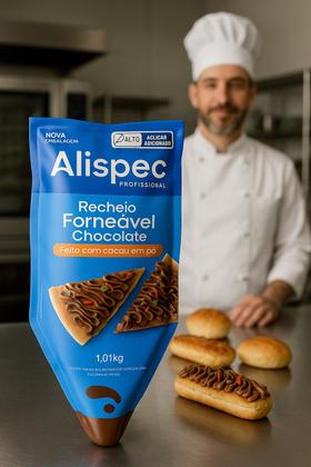 Imagem de RECHEIO ALISPEC 1,01kg FORNEÁVEL CHOCOLATE PROFISSIONAL