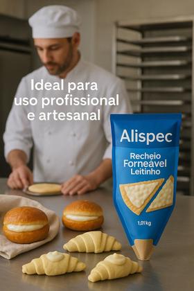 Imagem de Recheio Alispec 1,01kg Forneável Leitinho