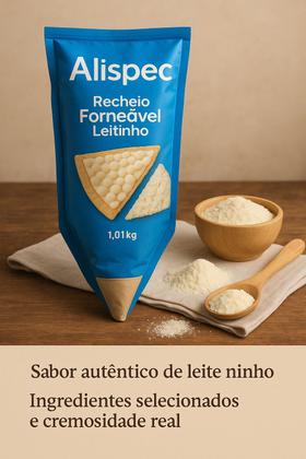 Imagem de Recheio Alispec 1,01kg Forneável Leitinho