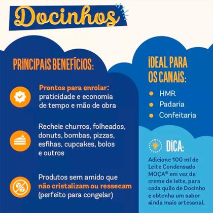 Imagem de Recheio Cobertura Brigadeiro Docinhos Nestlé Lata 2,57kg Doces Bolos brigadeiro gourmet confeitaria