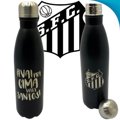 Imagem de Recipiente de Academia de Aço Inoxidável Santos 750ml Ideal Para Esportes Com Garantia