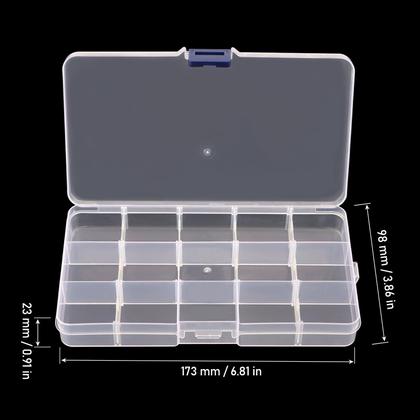 Imagem de Recipiente de armazenamento Bead Organizer KINJOEK, pacote 32, 15 grades
