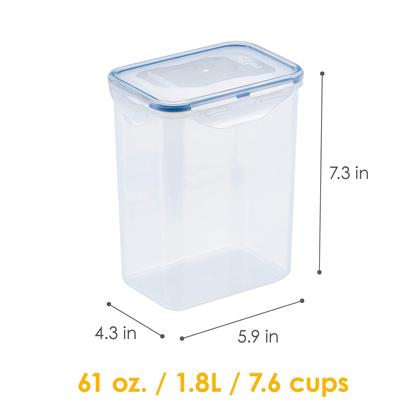 Imagem de Recipiente de armazenamento de alimentos LockNlock Easy Essentials 1,8 L x 4 Clear