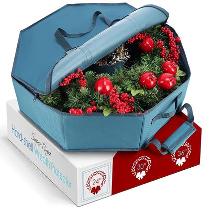 Imagem de Recipiente de armazenamento de grinaldas Hearth & Harbor Hard Shell de 24 polegadas