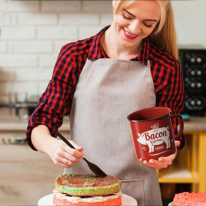 Imagem de Recipiente de gordura para bacon PYARD 1,3 L com peneira e espátula