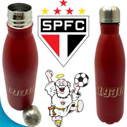 Imagem de Recipiente Inox 750ml São Paulo Inquebrável Ideal Para Colecionadores Fanático