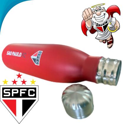 Imagem de Recipiente Inox 750ml São Paulo Inquebrável Ideal Para Colecionadores Fanático