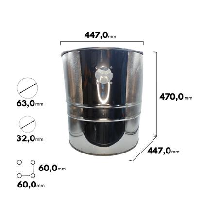 Imagem de Recipiente Reservatório Inox Compatível com Aspirador WAP GTW Inox 70L FW006253