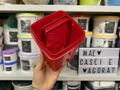 Imagem de Recipiente Tupperware Serve e Conserve 1,2 Litros Vermelho