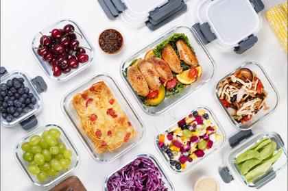 Imagem de Recipientes de armazenamento de alimentos GC GENICOOK Glass com tampas 650mL x5