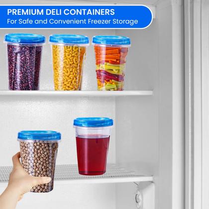 Imagem de Recipientes de armazenamento para freezer RFAQK 24 PCS 950 ml com tampas
