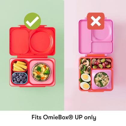 Imagem de Recipientes Dips OmieBox UP, à prova de vazamentos, 130 ml, pacote com 2 unidades, azul/laranja