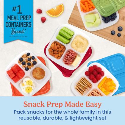 Imagem de Recipientes para lanches Bentgo Easyboxes, conjunto de 4 compartimentos e 8 peças