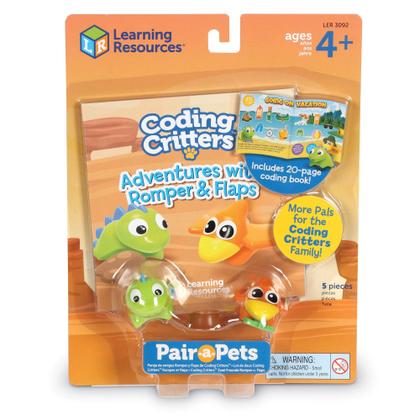 Imagem de Recursos de aprendizagem de Coding Critters Pair-A-Pets Dinos Romper & Flaps