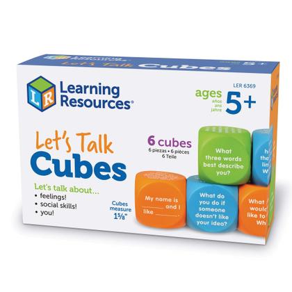 Imagem de Recursos de aprendizagem do Conversation Cubes Let's Talk! 6 cubos