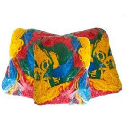 Imagem de Rede Colorida Para Pula Pula 3.05 X 2.00 metros Acessório Reposição Cama Elástica Redonda - Oitavada