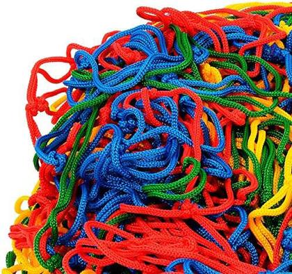 Imagem de Rede Colorida Tela Proteção Cama Elástica Pula Pula 1,83m