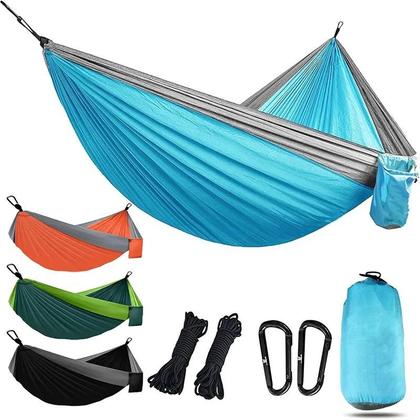Imagem de Rede De Camping Leve Em Nylon Com Fivelas Para Árvores Para Uso Interno E Externo Em Caminhadas E