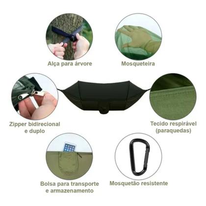 Imagem de Rede De Descanso Com Tela Mosquiteiro Camping Trilha Pesca