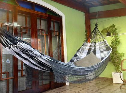 Imagem de Rede de Dormir Casal 100 Algodão Reforçada 4,50m  Luxo e Conforto Modelo Jaguaruana