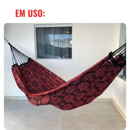Imagem de Rede De Dormir Descanso Grande Indiana Casal Reforçada
