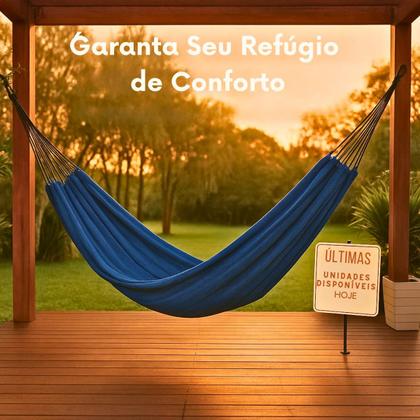 Imagem de Rede de Dormir Jeans Life Azul com Preto - Basic