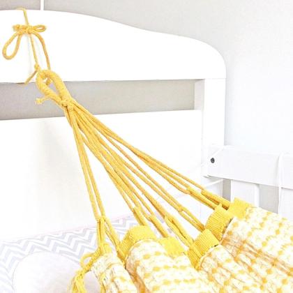 Imagem de Rede de dormir para berço de bebê em algodão várias cores